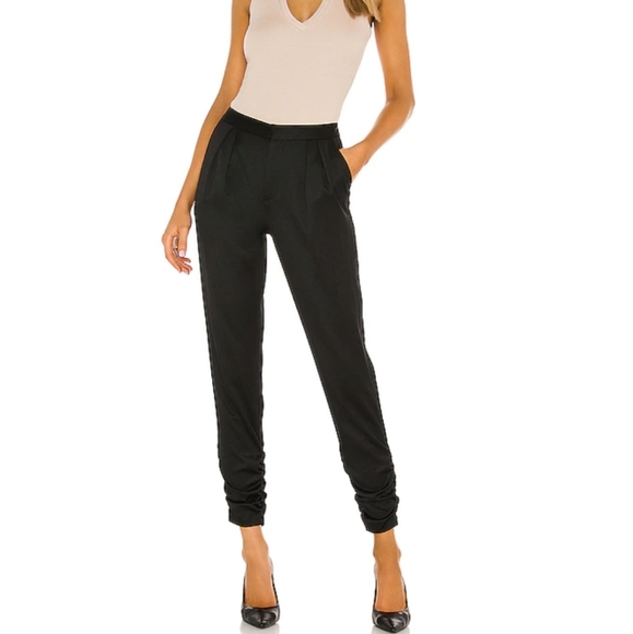 Alice and Olivia Samuel pleat front skinny pant